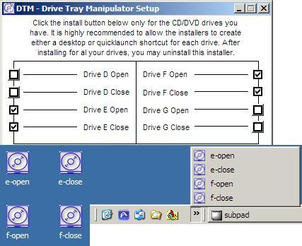 Drive tray Manipulator Screenshot